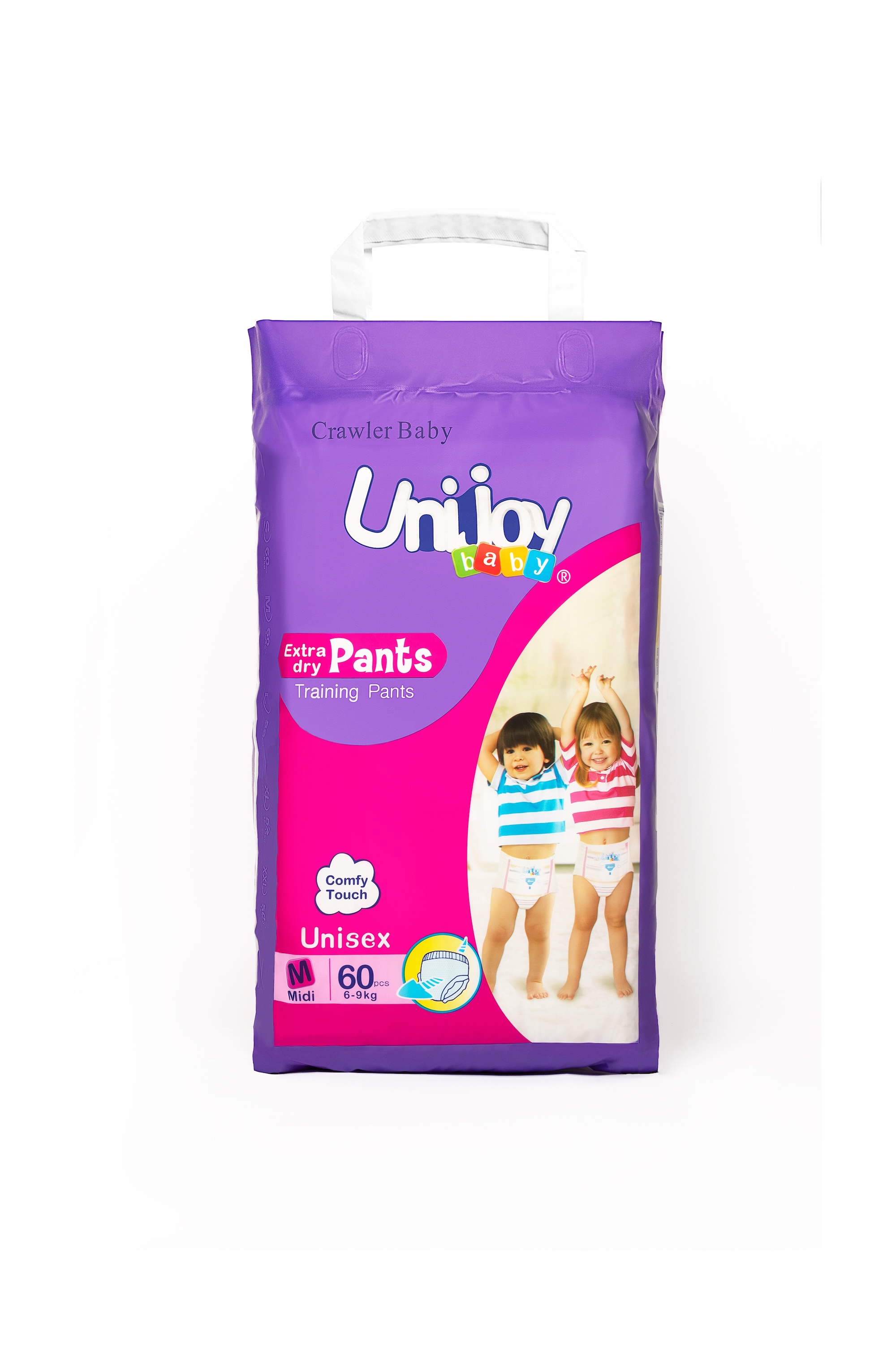 Підгузки-трусики Unijoy Soft M (6 - 9 кг), 60шт. Бренд – Unijoy. Постачальник – ТОВ "Гігієніка".